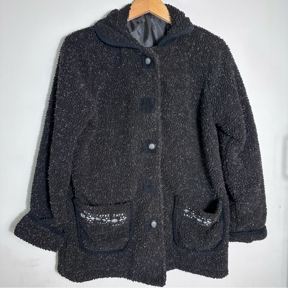 Vintage Tudor Court Sherpa jacket - Women's Coat black